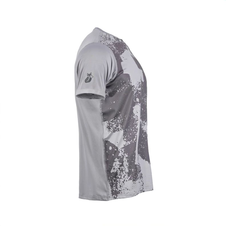Polera Tilki Print Poly Temel Gris Tenis Padel-1