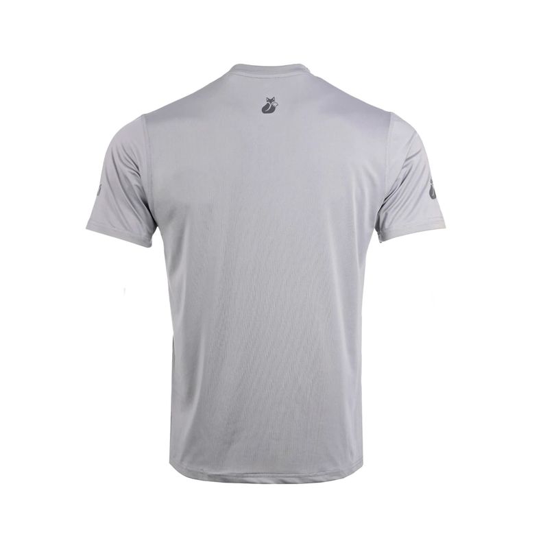 Polera Tilki Print Poly Temel Gris Tenis Padel-2