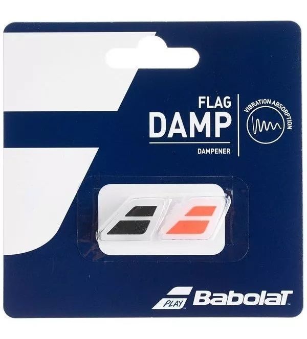 Antivibrador Babolat Flag Damp Negro/Rojo X2