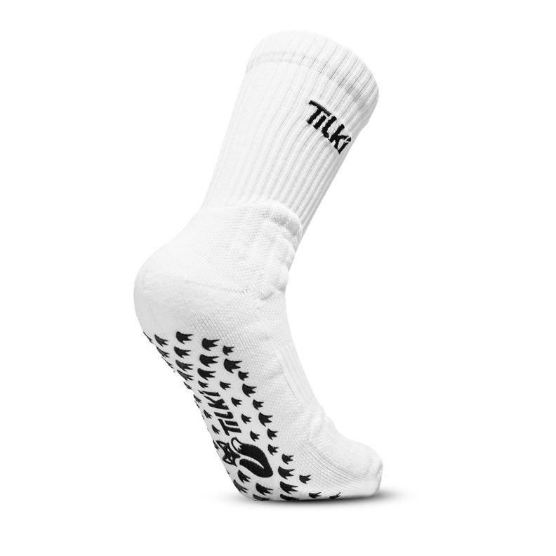 Calcetín Tilki Antideslizante Lehinde Blanco Tenis Padel-1