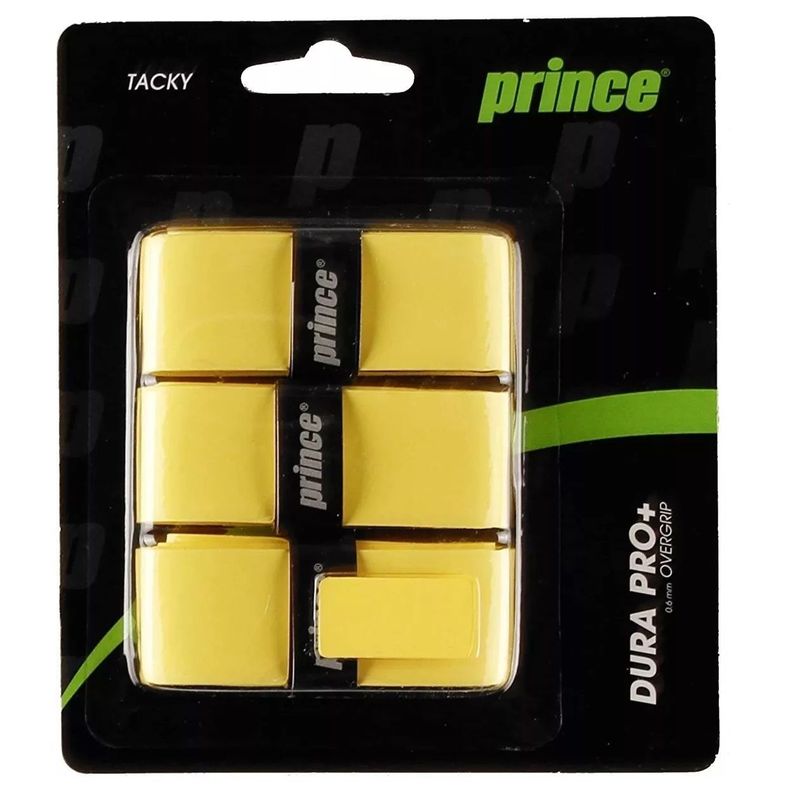 Overgrip Prince Durapro+ Amarillo X3 Tenis/Padel-0