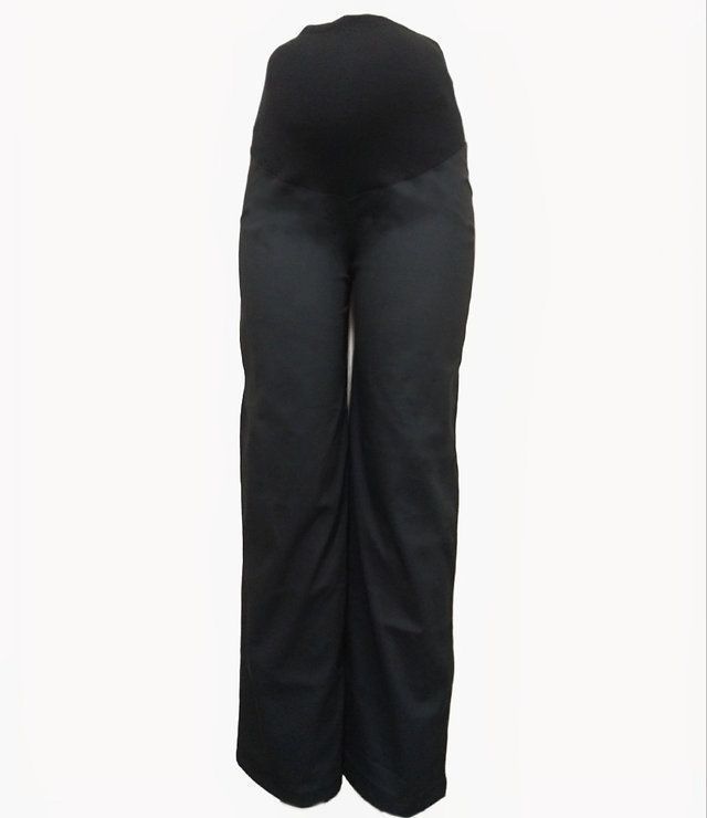 Pantalon Maternal, corte Palazzo, color Negro XS