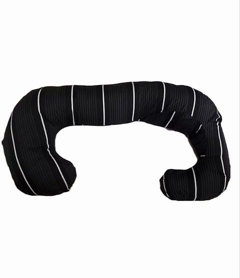 Cojin Maternal DMOM, Color Negro a Rallas-0