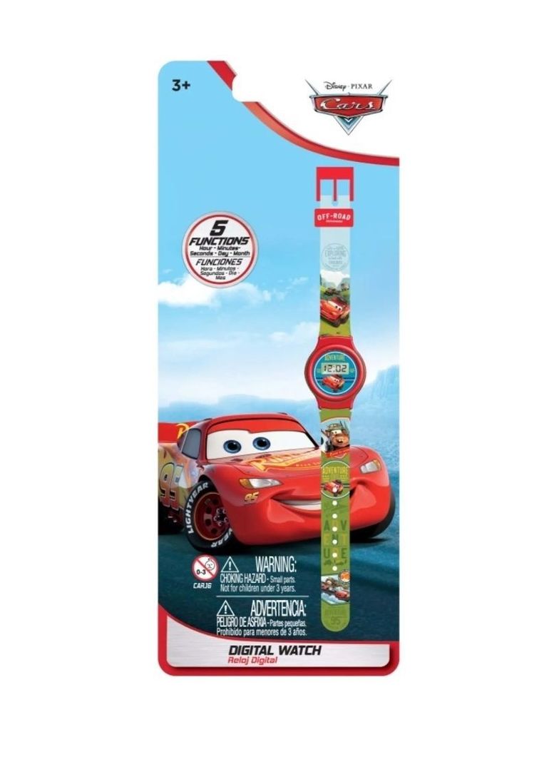 Reloj Cars Digital Multifunción Para Niños Cars 5 Funciones-1