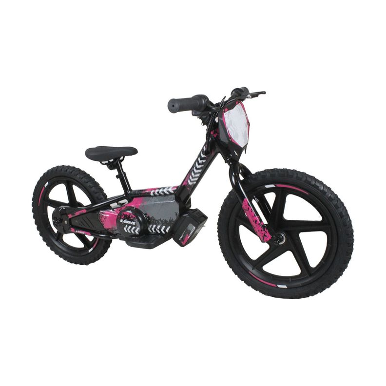 Bicicleta Moto Eléctrica E-Bike BeRide Aro 16 Rosada-0