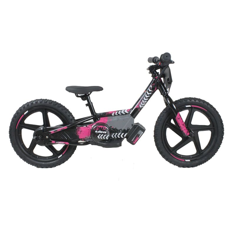 Bicicleta Moto Eléctrica E-Bike BeRide Aro 16 Rosada-2