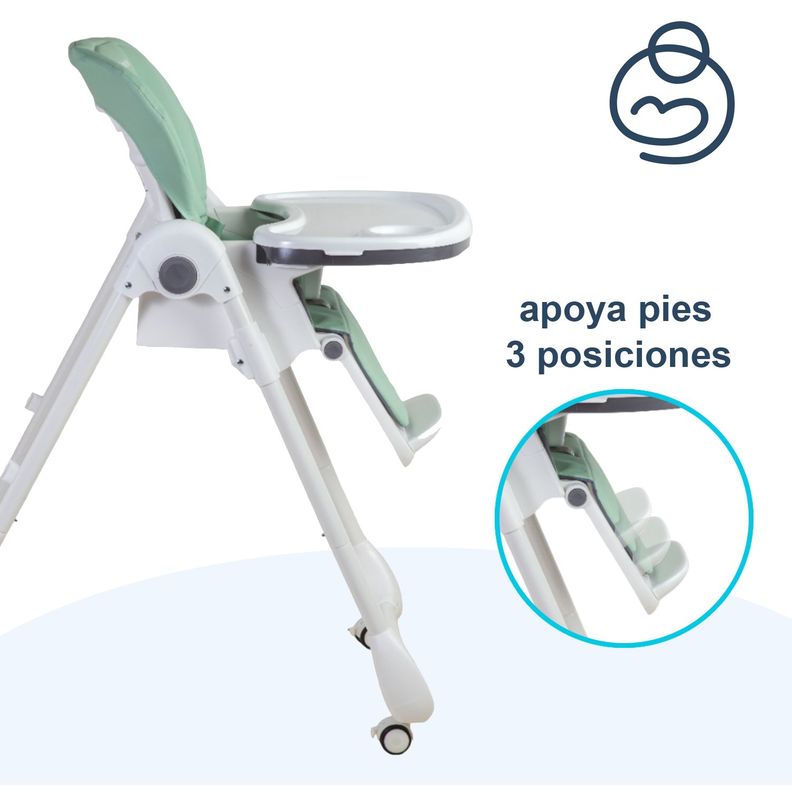 Silla de Comer EasyFeed Verde Bebesit-6