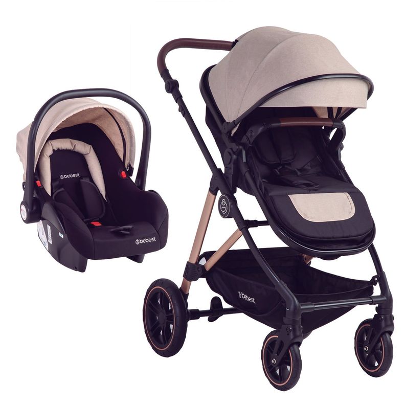 Coche Cuna Travel System Neo Beige Bebesit-0