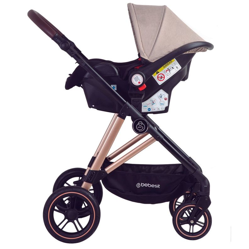 Coche Cuna Travel System Neo Beige Bebesit-3