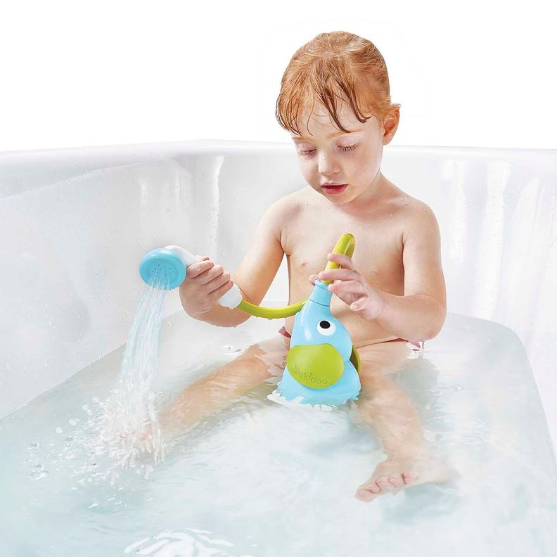 Elefante Ducha Interactivo Azul Bebe Bañera Yookidoo-5