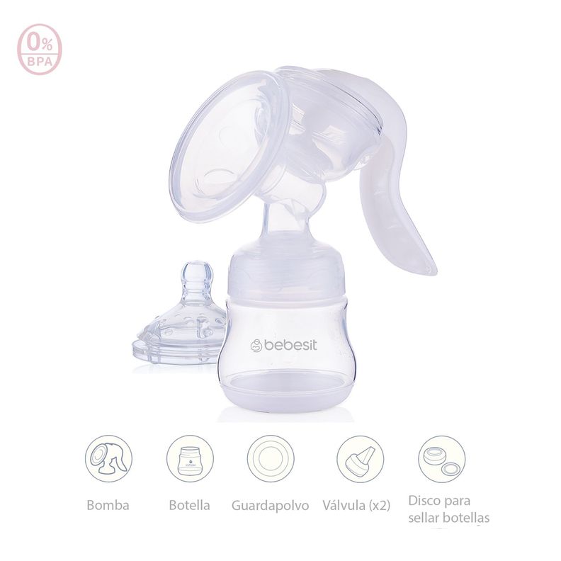 Extractor de Leche Manual Magic Easy Bebesit-2