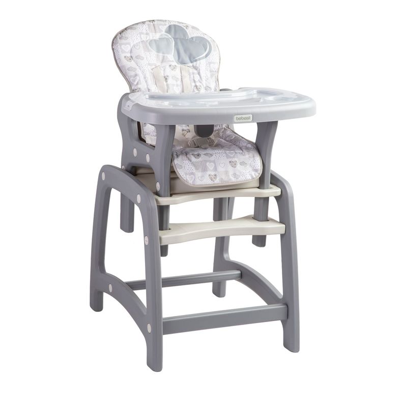 Silla de Comer Kinder SX Gris Bebesit-0