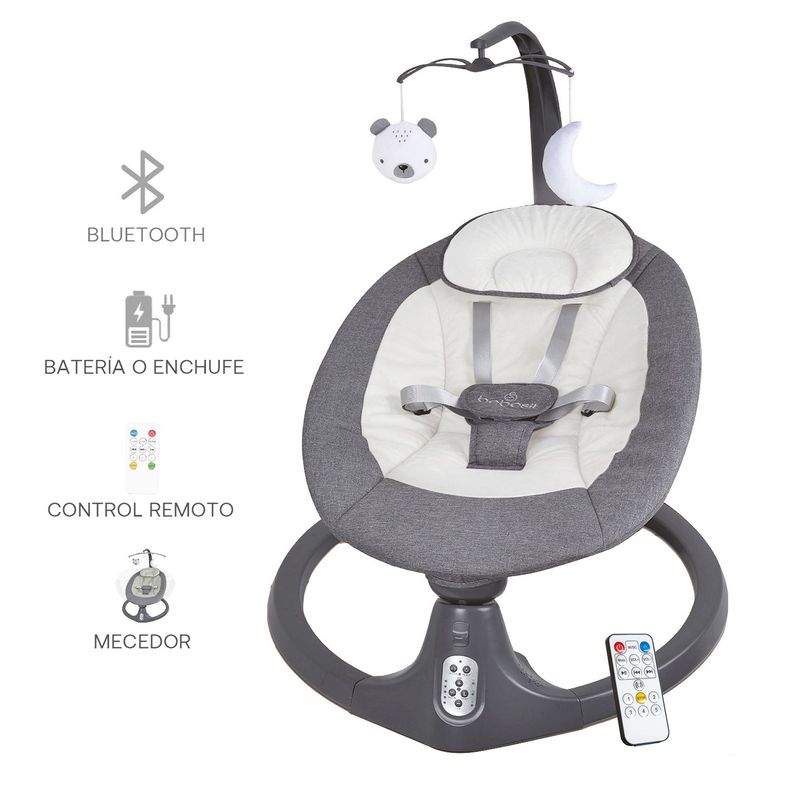 Silla Nido Baby Swing Gris Bebesit-4