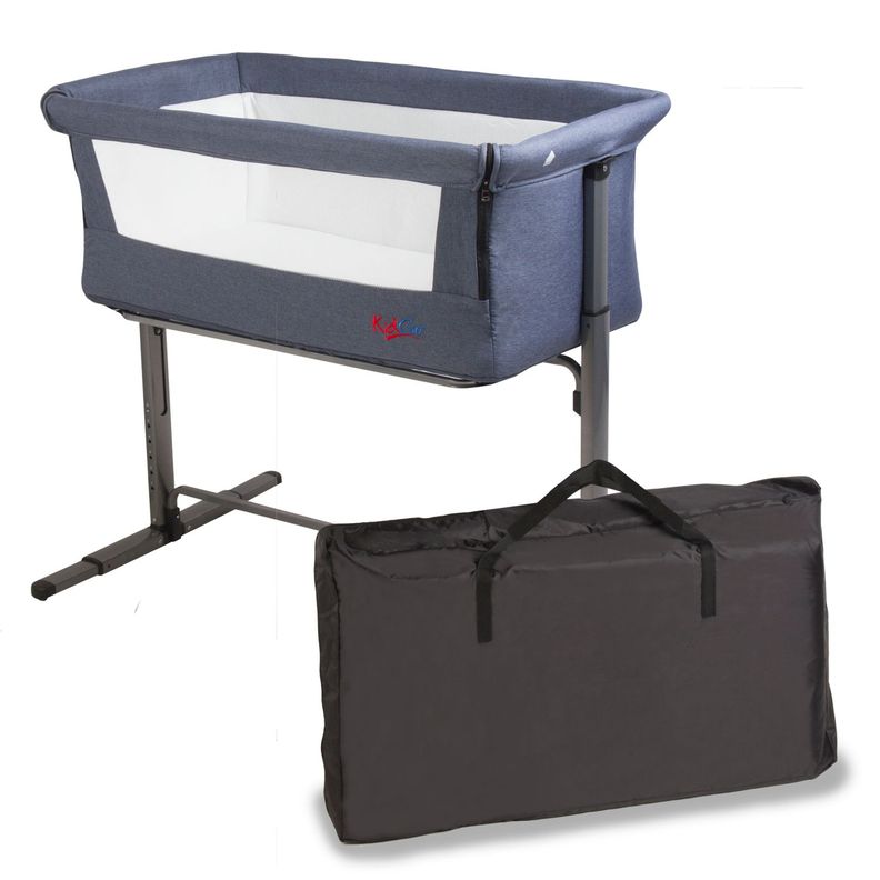 Cuna My Side KidGo Azul Bebesit-0