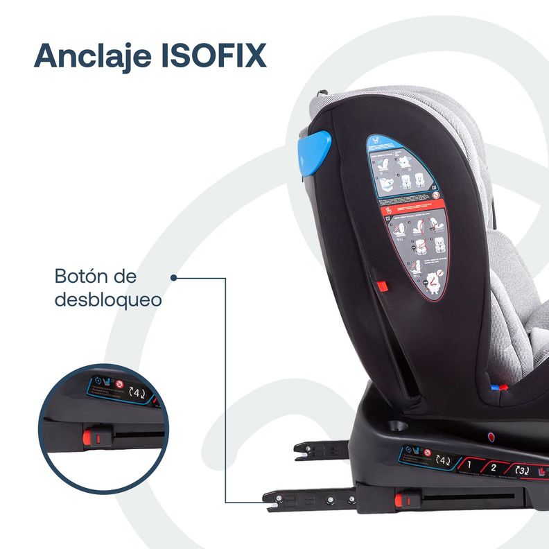 Silla de Auto Saturn Light Grey-5