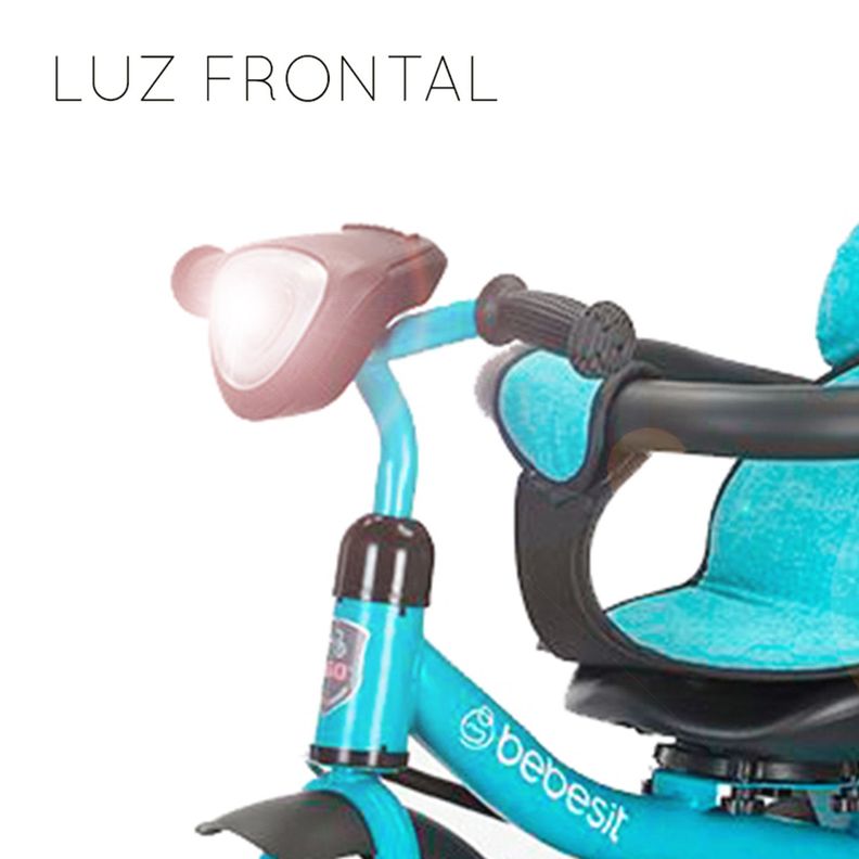 Triciclo Paseo Infantil 360 1326 LX Verde Bebesit-3