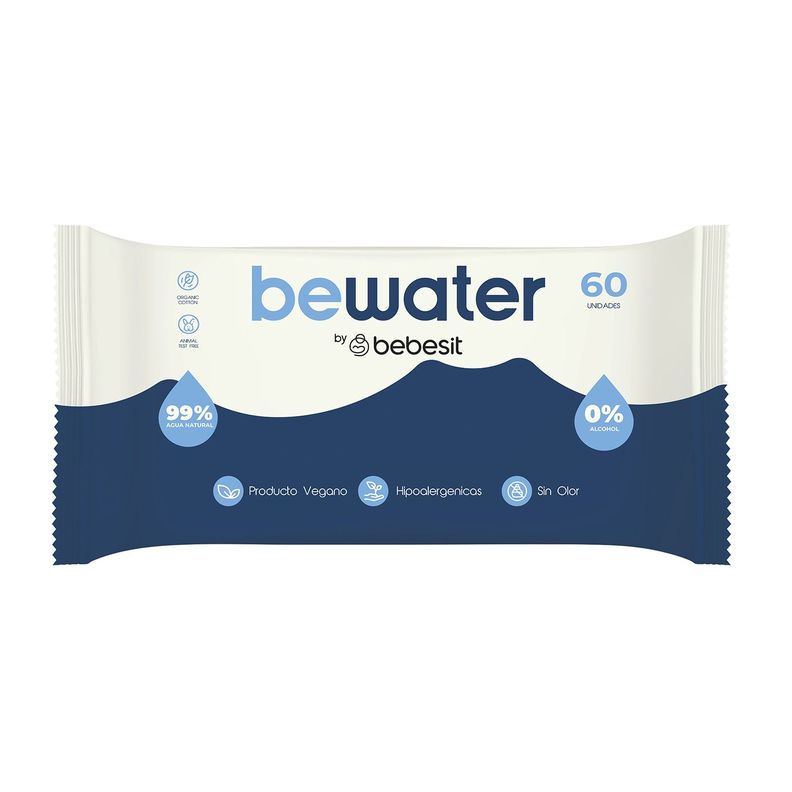 Toallas Húmedas Bewater Bebesit - Bolsa 4x60 Unidades-2