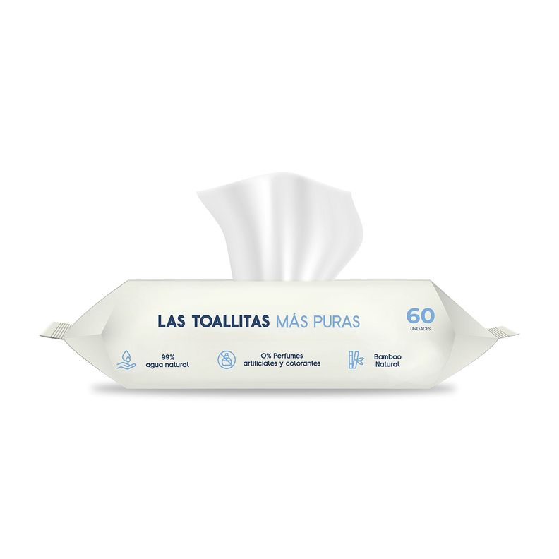 Toallas Húmedas Bewater Bebesit - Bolsa 4x60 Unidades-5