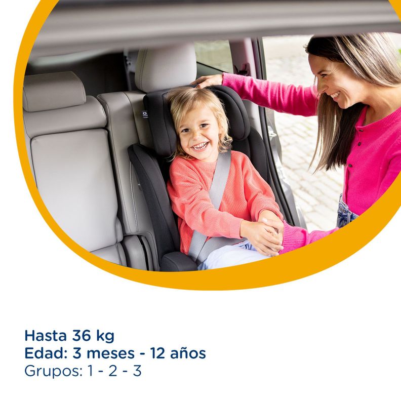 Silla de Auto Joie Butaca Elevate - Two Tone Black-5