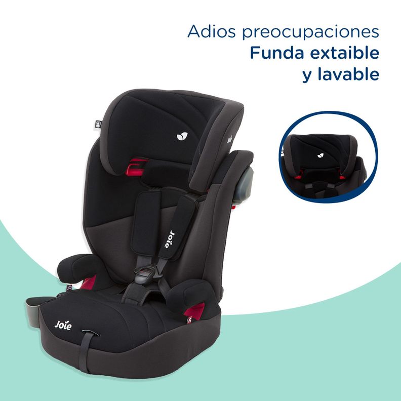 Silla de Auto Joie Butaca Elevate - Two Tone Black-9