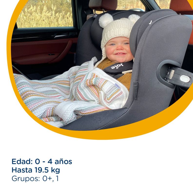 Silla de Auto Giratoria Spin 360 Flannel Joie-2