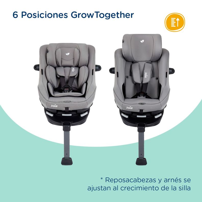 Silla de Auto Giratoria Spin 360 Flannel Joie-4