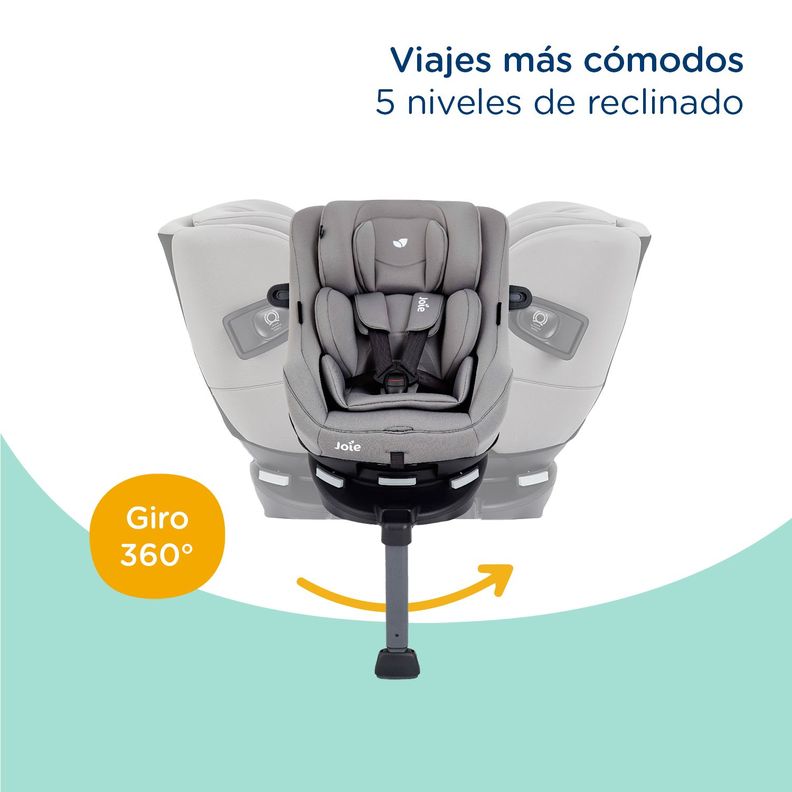 Silla de Auto Giratoria Spin 360 Flannel Joie-5