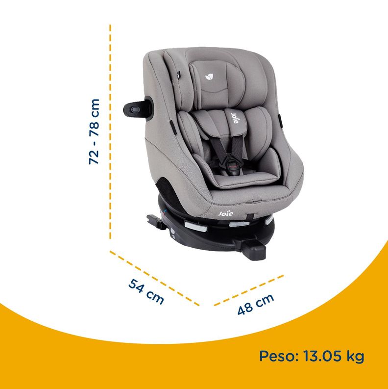 Silla de Auto Giratoria Spin 360 Flannel Joie-8