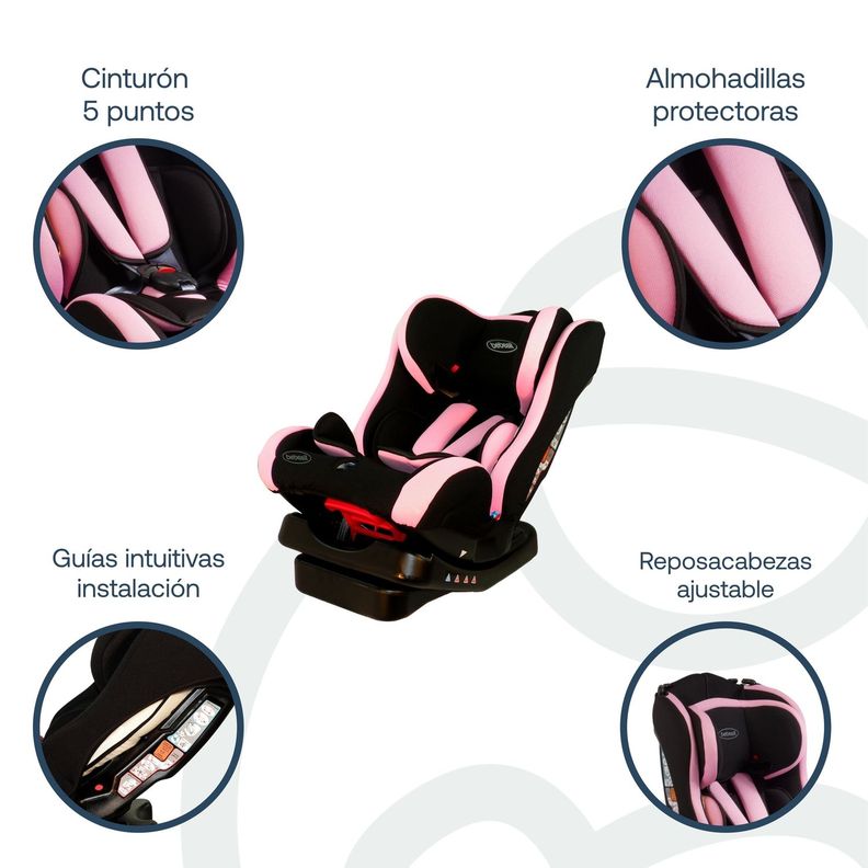 Silla Auto Orbit 1029 Rosa-2