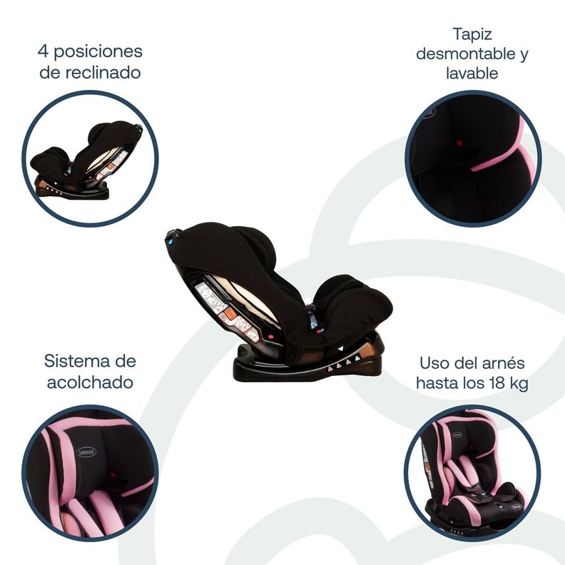 Silla Auto Orbit 1029 Rosa-3