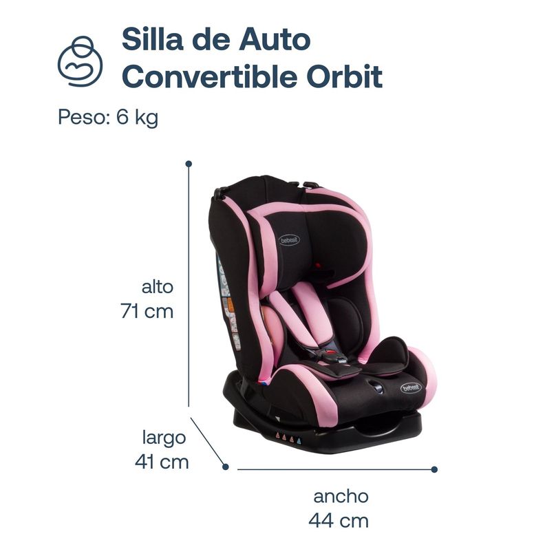 Silla Auto Orbit 1029 Rosa-7