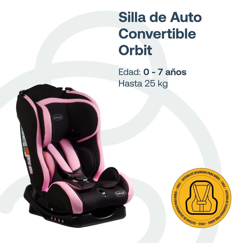 Silla Auto Orbit 1029 Rosa-8