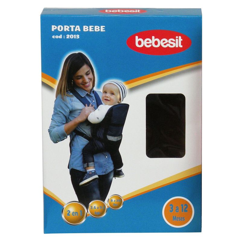 Porta Bebe 2013 Negro Bebesit-3