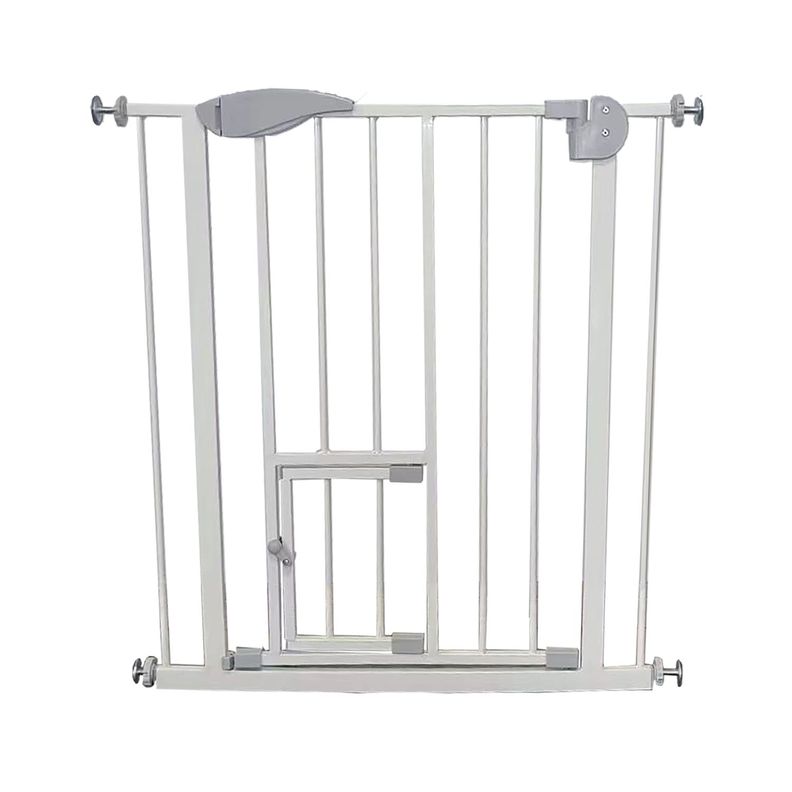 Reja de Seguridad Bebe Puerta Mascota Doble Seguro 75-82 cm Blanco