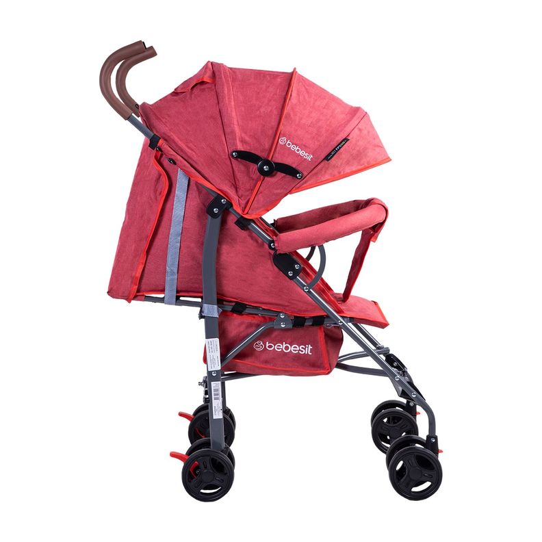 Coche Paragua Plegable Fun SX Rojo-3