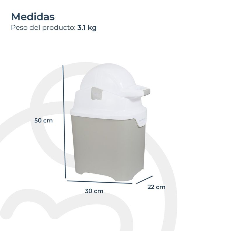 Contenedor de Pañales Beige Bebesit-7