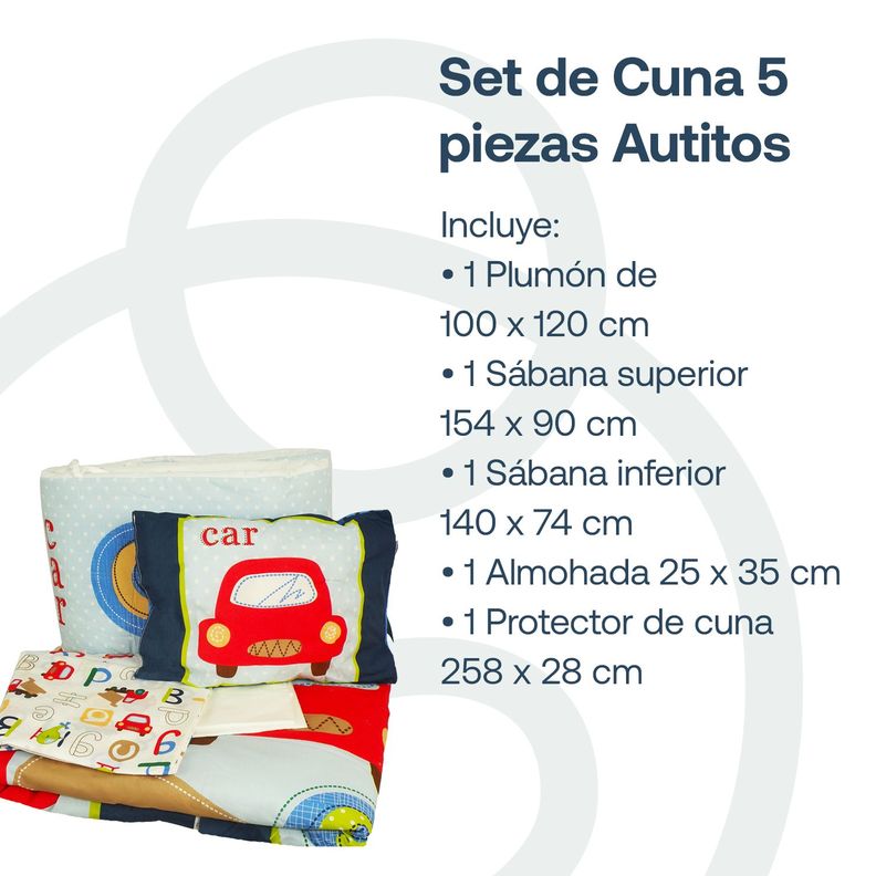 Set de Cuna Celeste 5 Piezas Bebesit-1