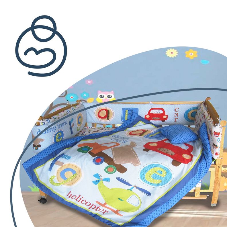 Set de Cuna Celeste 5 Piezas Bebesit-4
