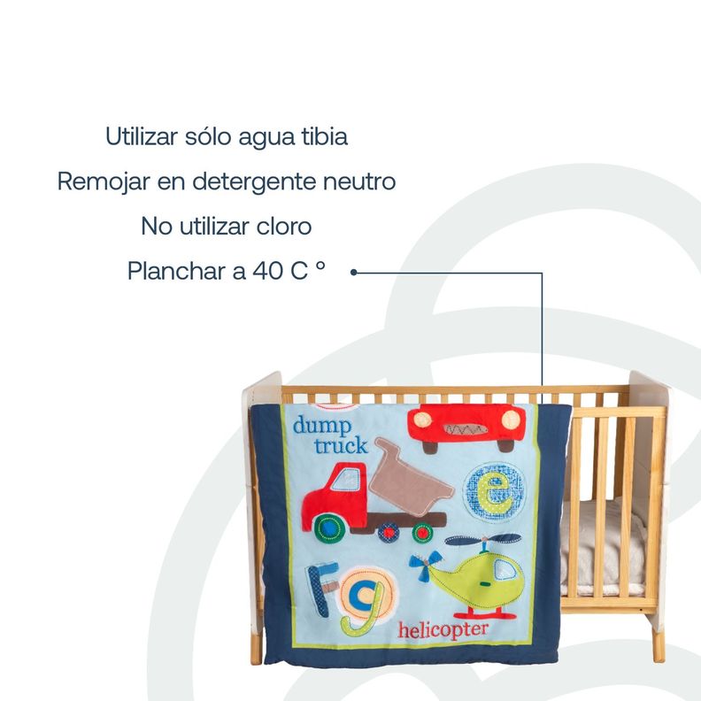 Set de Cuna Celeste 5 Piezas Bebesit-5