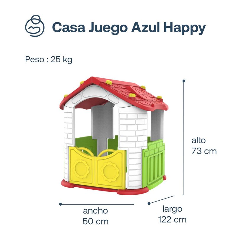 Casa de Juegos Exterior Happy Bebesit - Multicolor-2