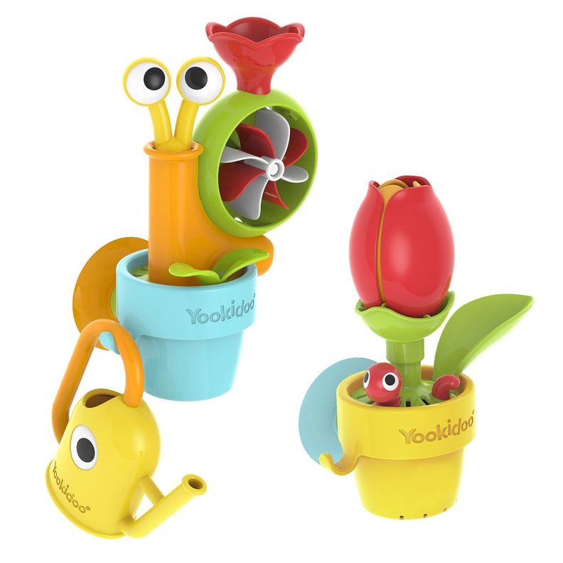 Juego de Baño Caracol y Abejita Infantil Bebé Niño Niña Tina Yookidoo-2