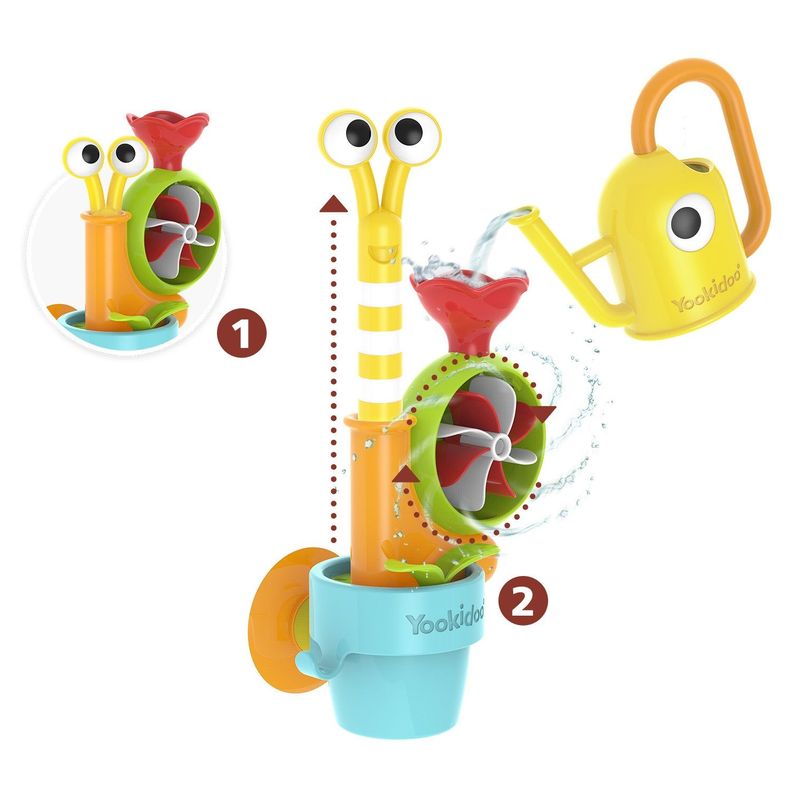 Juego de Baño Caracol y Abejita Infantil Bebé Niño Niña Tina Yookidoo-3