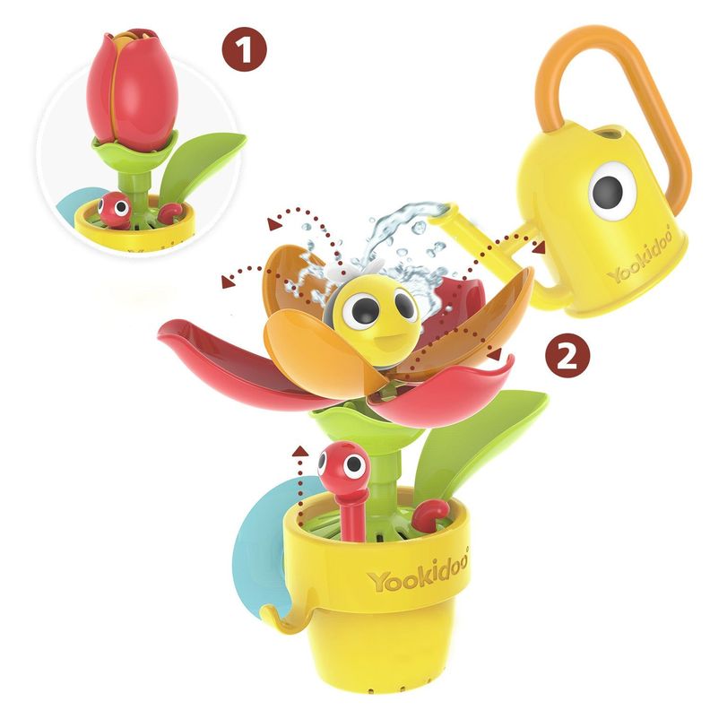 Juego de Baño Caracol y Abejita Infantil Bebé Niño Niña Tina Yookidoo-4