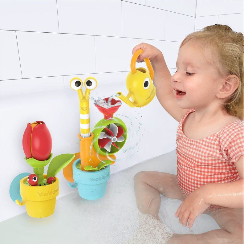 Juego de Baño Caracol y Abejita Infantil Bebé Niño Niña Tina Yookidoo-5