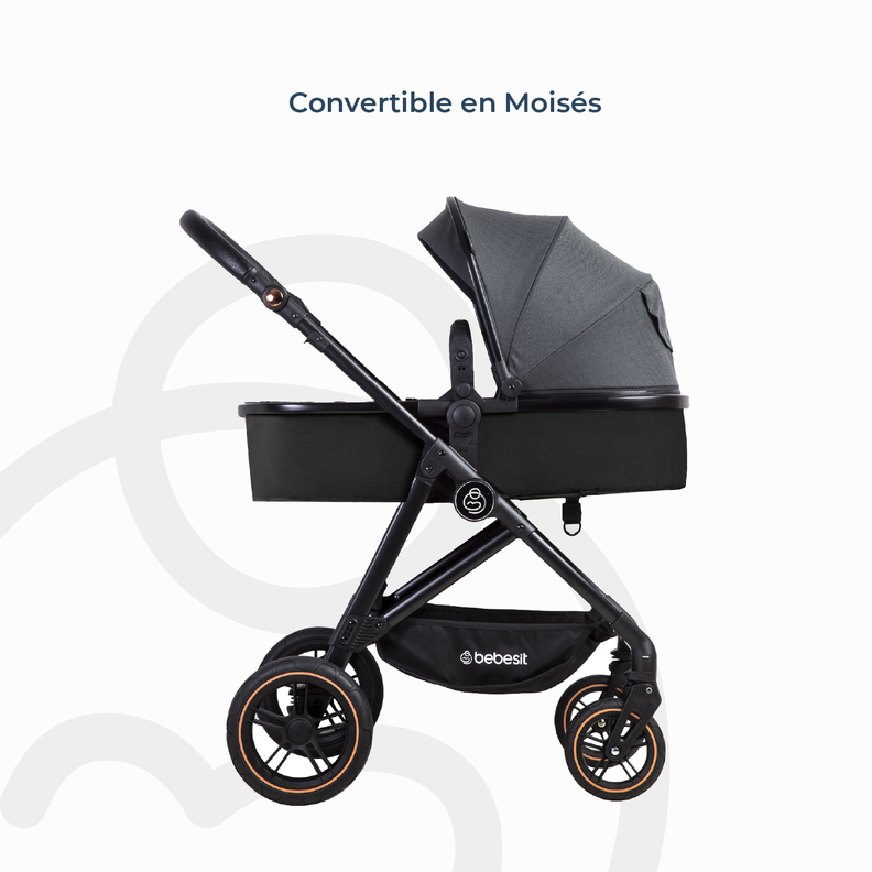 Coche Cuna Paseo Street Gris Bebesit-8
