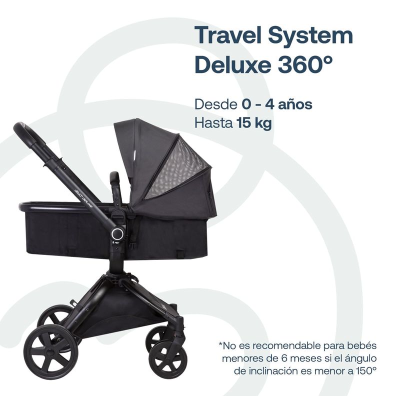 Coche Cuna Travel System Deluxe 360° SX Negro Bebesit-1