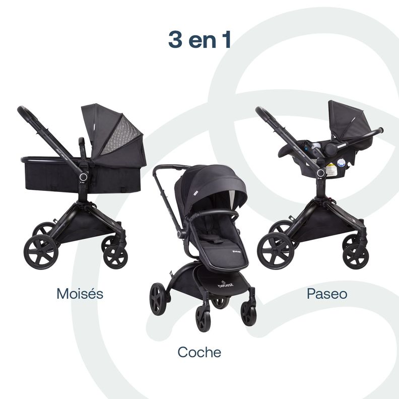 Coche Cuna Travel System Deluxe 360° SX Negro Bebesit-4