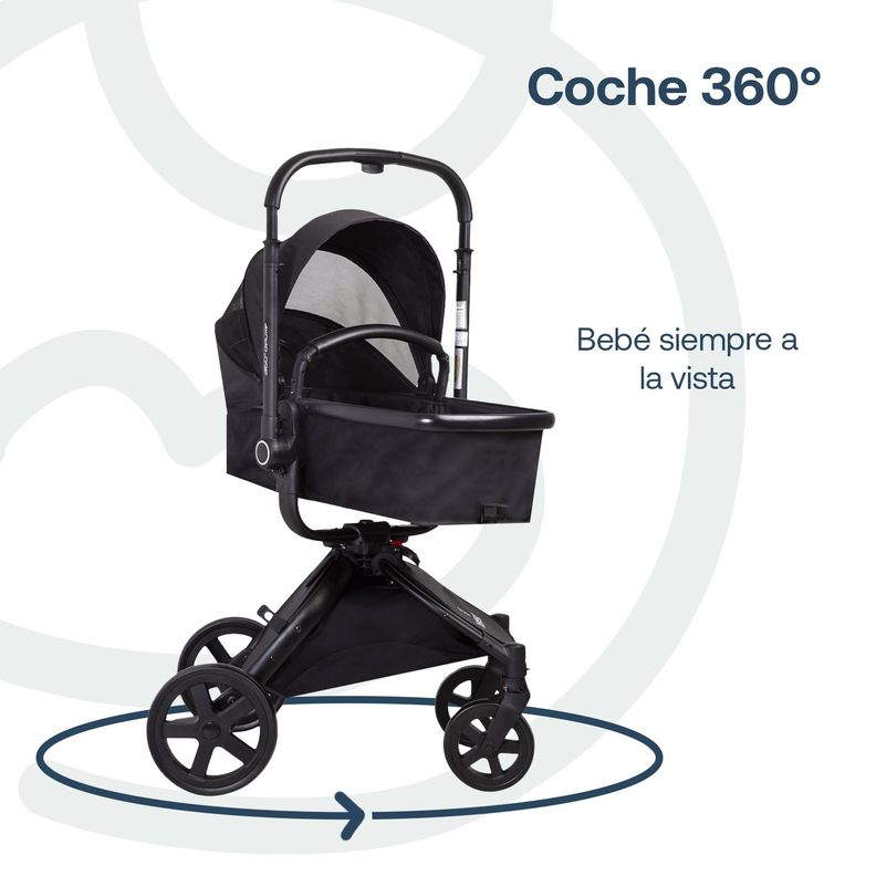 Coche Cuna Travel System Deluxe 360° SX Negro Bebesit-7