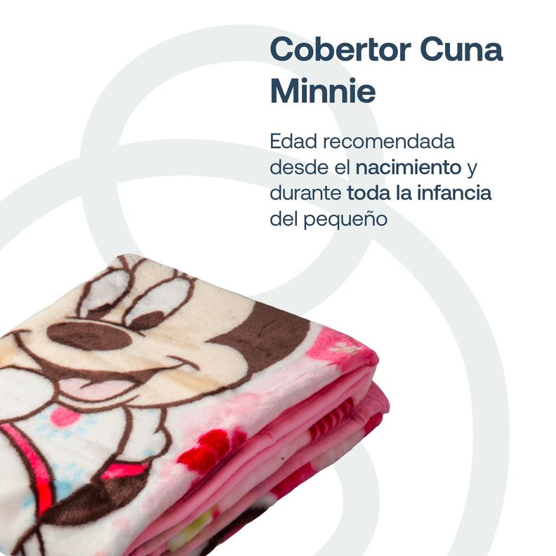 Cobertor de Cuna Minnie Rosado Disney-1