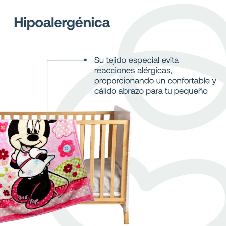 Cobertor de Cuna Minnie Rosado Disney-2